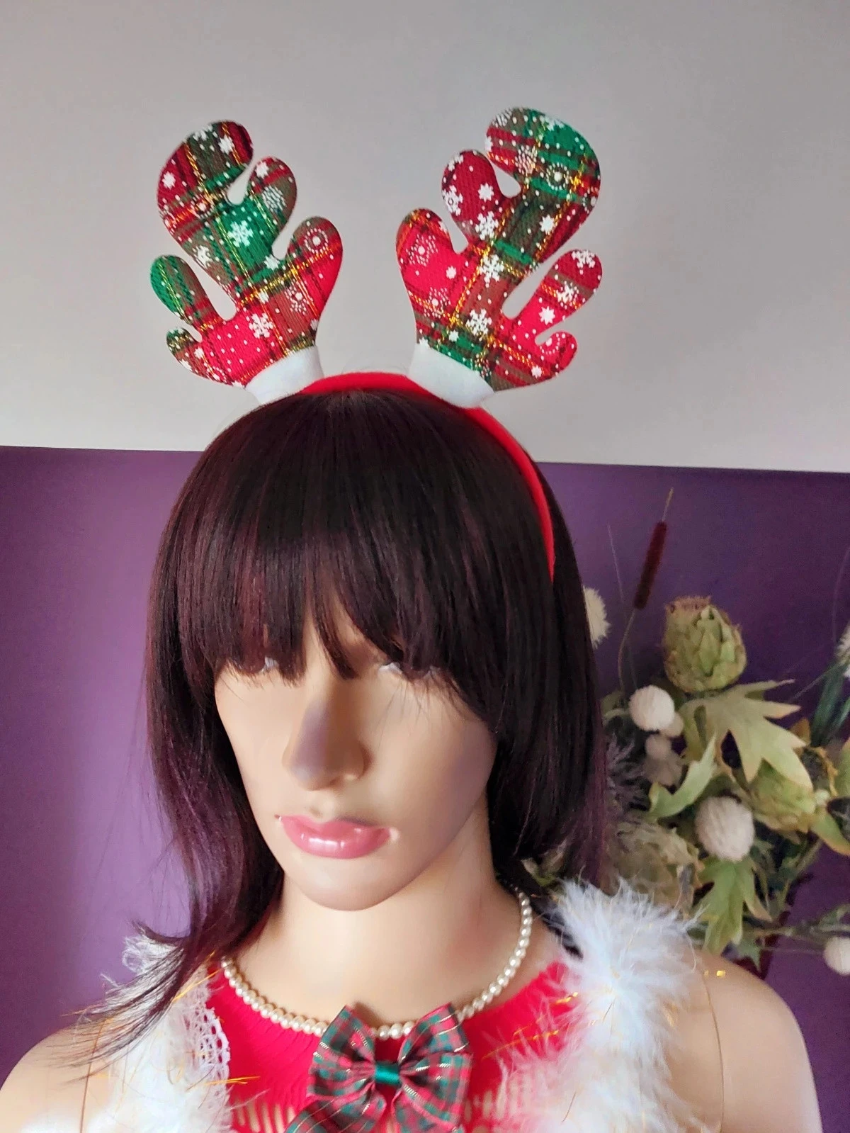 Conjunto de 5 peças de Natal com visual de menina do Papai Noel sexy – Tamanho único – photo 4